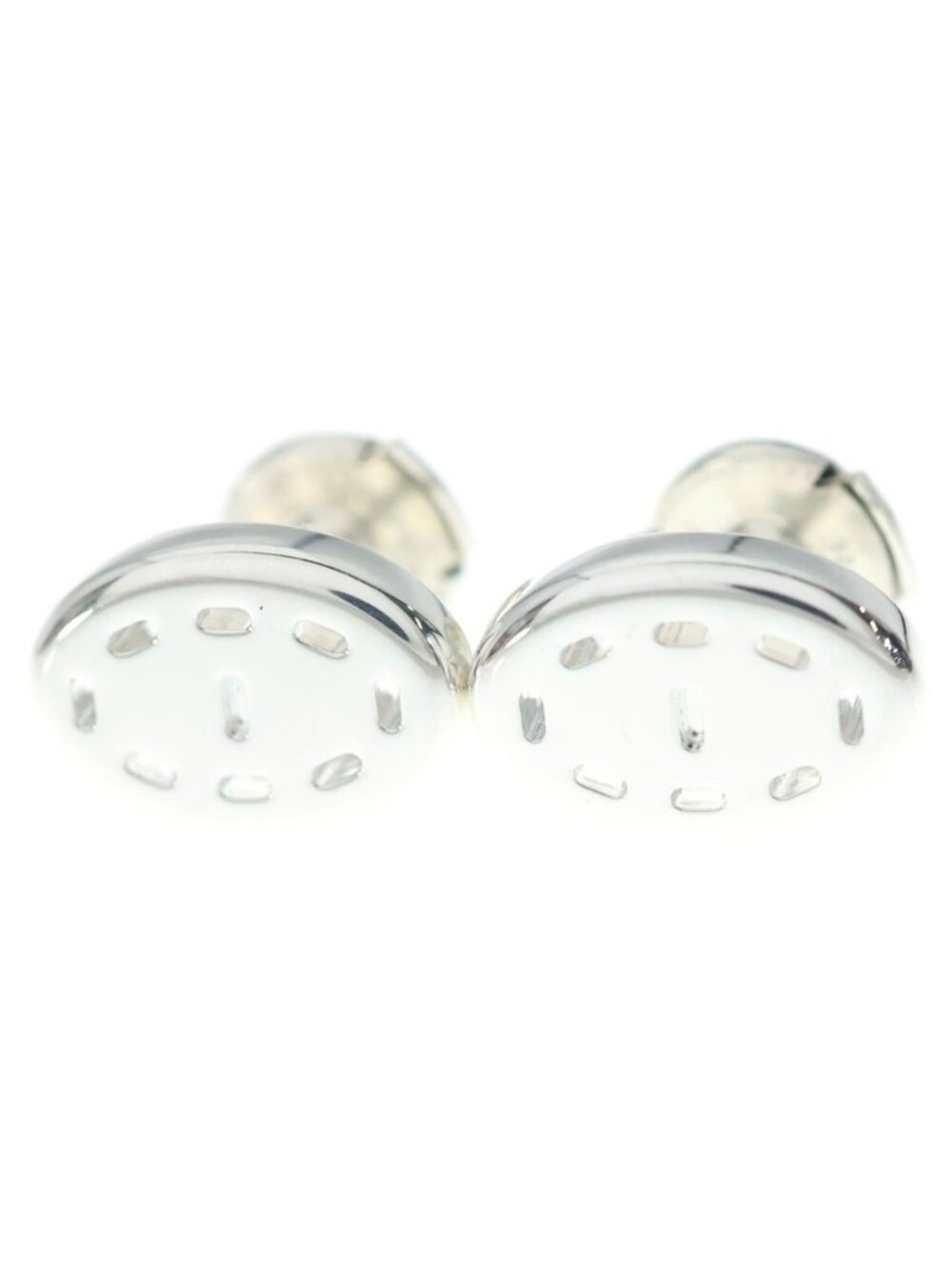 Hermes Point Sellier Pointe PM Earrings 925 Sterling Silver